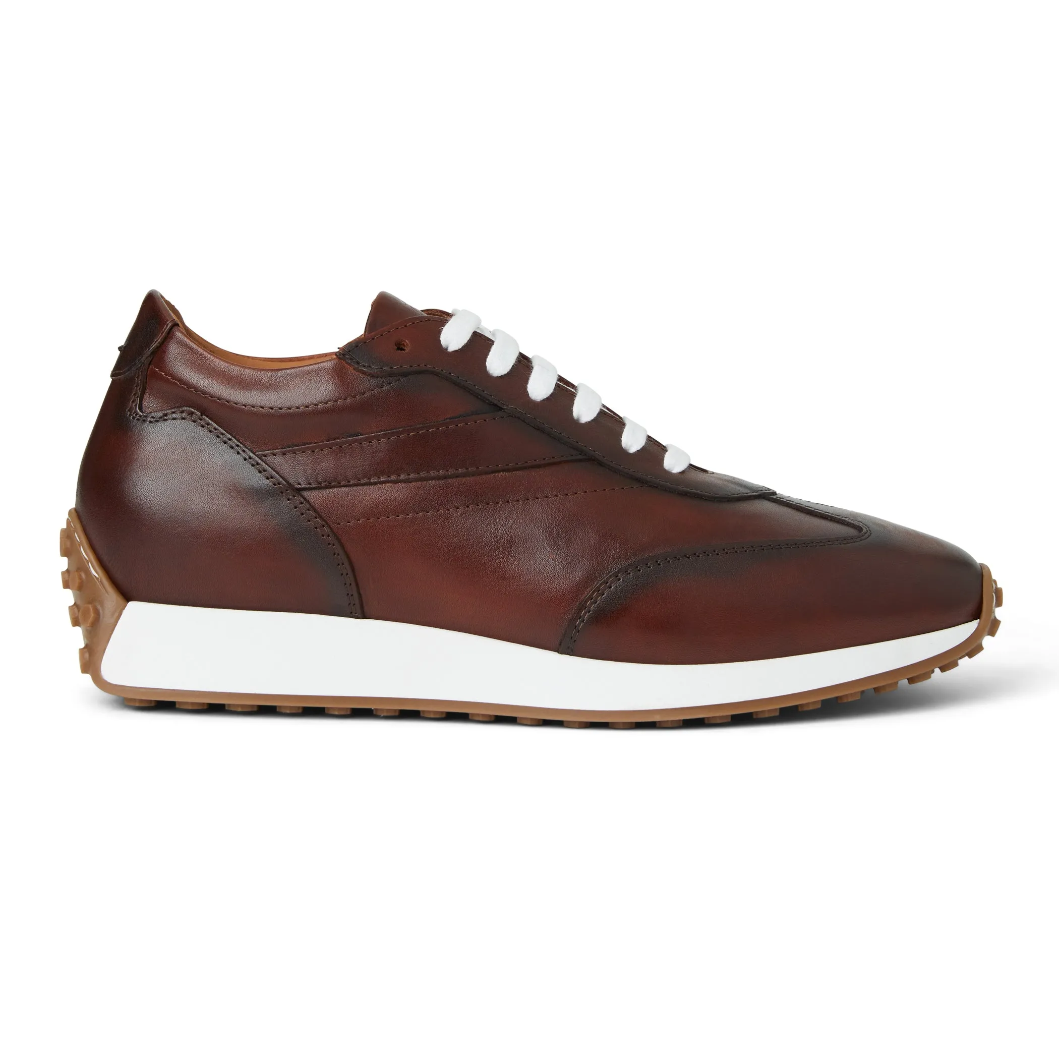 Duccio Mid leather Jogger Sneaker-Rust sold by Bruno Magli product image thumbnail 2