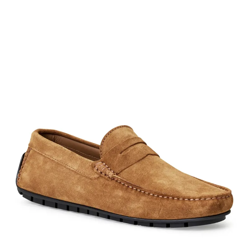 XANE CASUAL SUEDE SLIP-ON DRIVING MOCCASIN-COGNAC sold by Bruno Magli