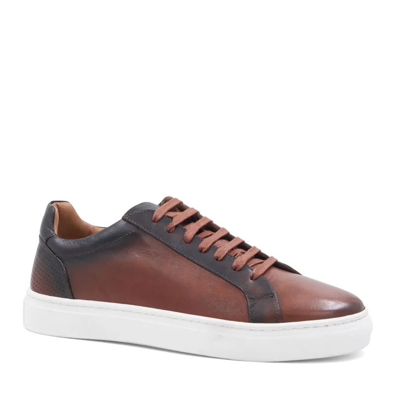 ★Bruno Magli★Men's Duccio★Rust Duccio Mid leather Jogger Sneaker-Rust | Parallel
