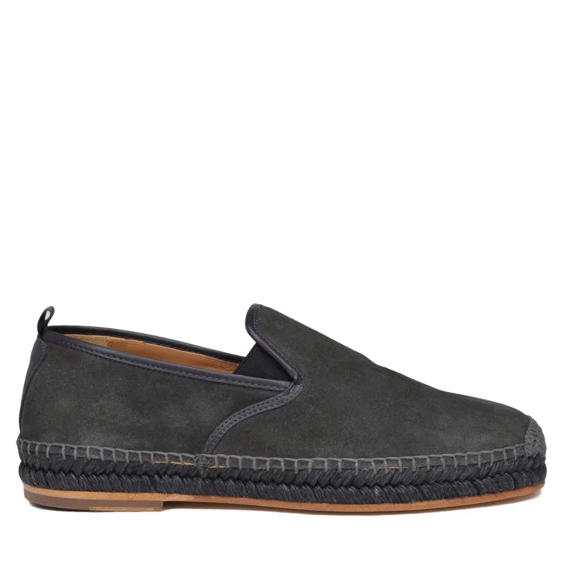 Portofino Suede Slip-on - Dark Grey Suede sold by Bruno Magli