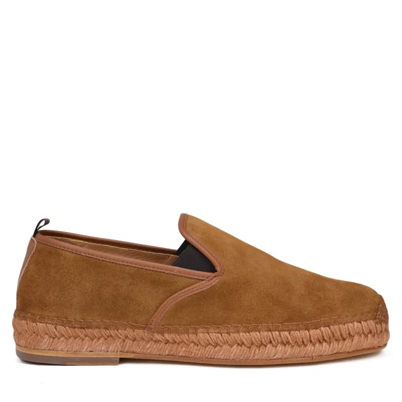 Portofino Suede Slip-on - Cognac Suede sold by Bruno Magli