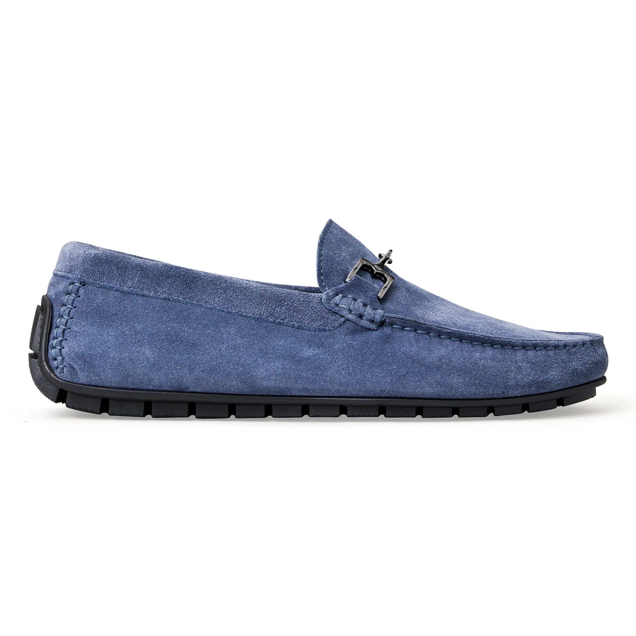 XANDER CASUAL SUEDE DRIVING MOCCASIN-LIGHT BLUE sold by Bruno Magli product image thumbnail 2