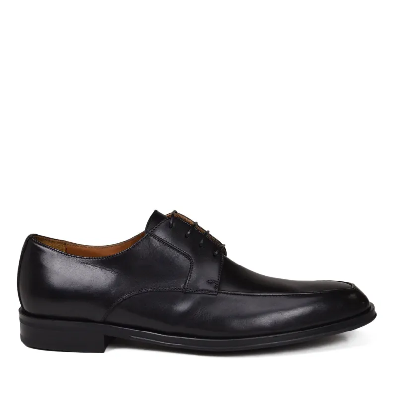 Novaro Apron Toe Leather Lace-up - Black sold by Bruno Magli
