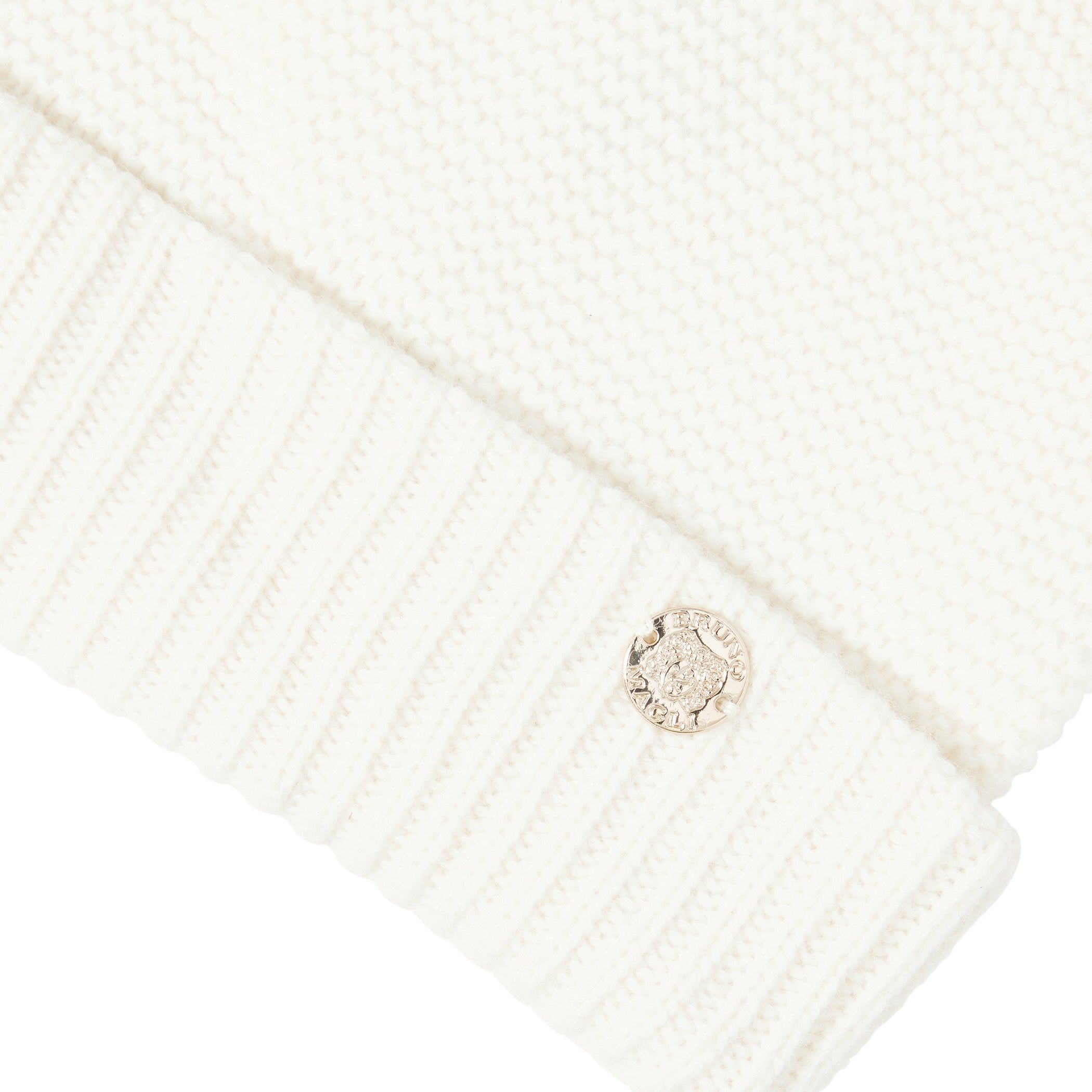 Women's CASHMERE LINKS STITCH KNIT HAT W/ RIB CUFF Ivory sold by Bruno Magli product image thumbnail 2