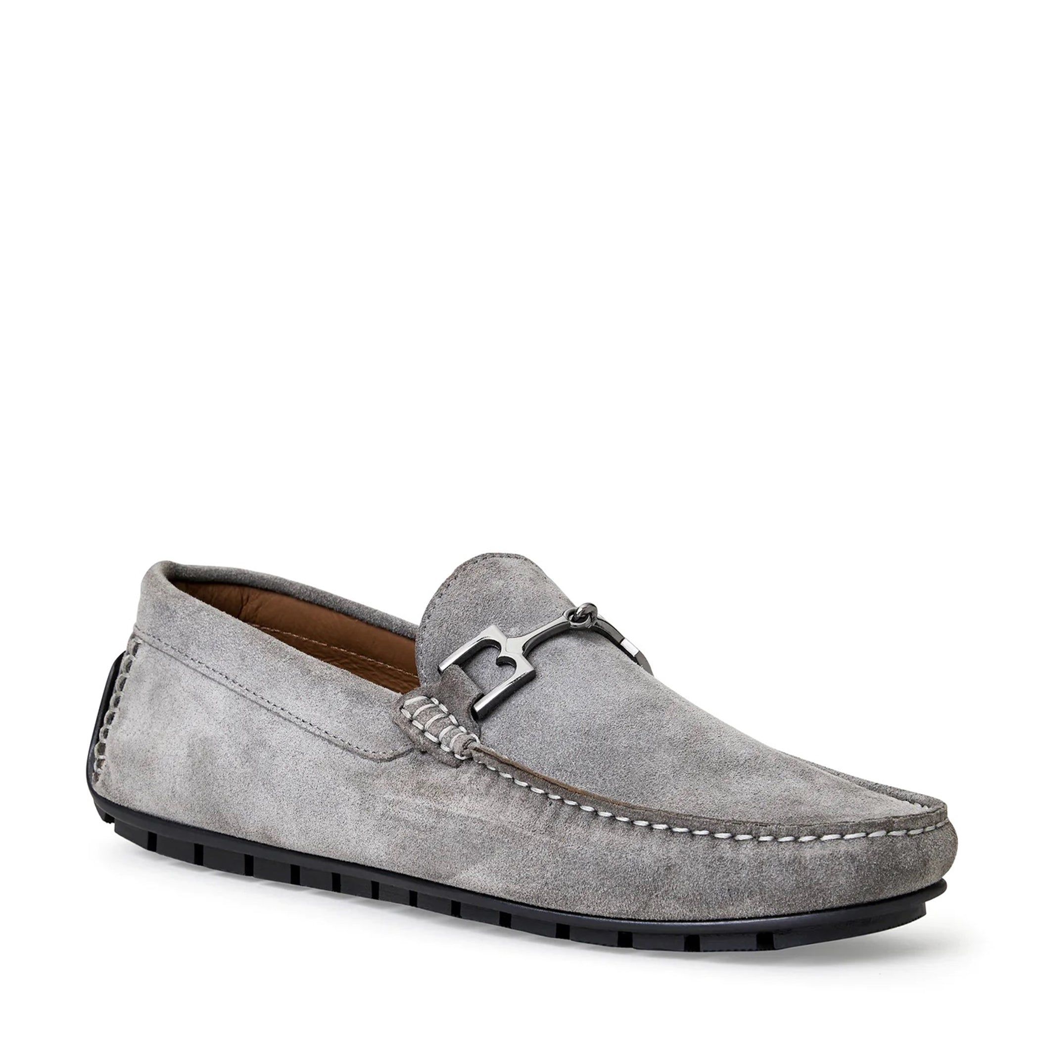 XANDER CASUAL SUEDE DRIVING MOCCASIN-LIGHT GREY sold by Bruno Magli