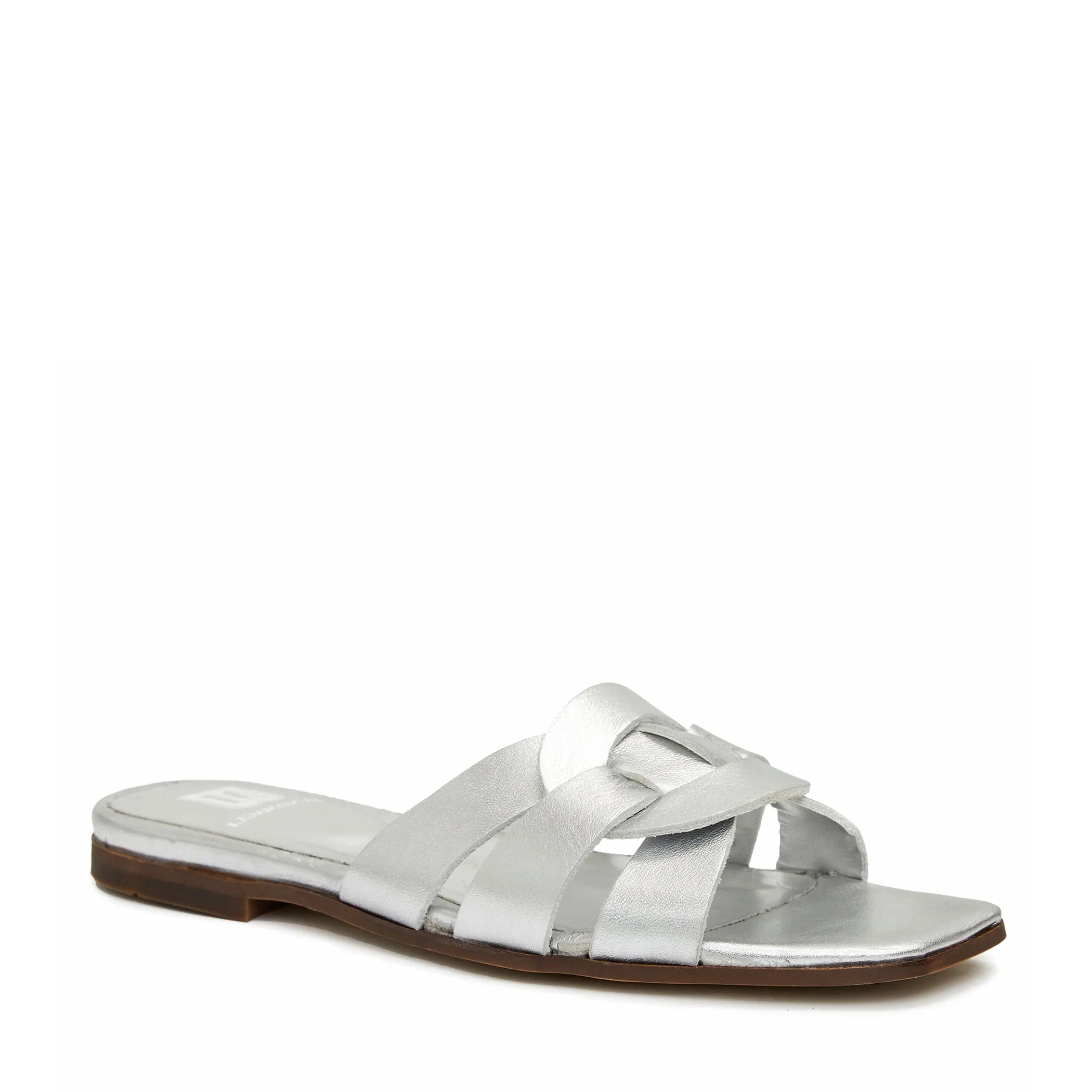 ALESSIA SILVER METALLIC sandal sold by Bruno Magli