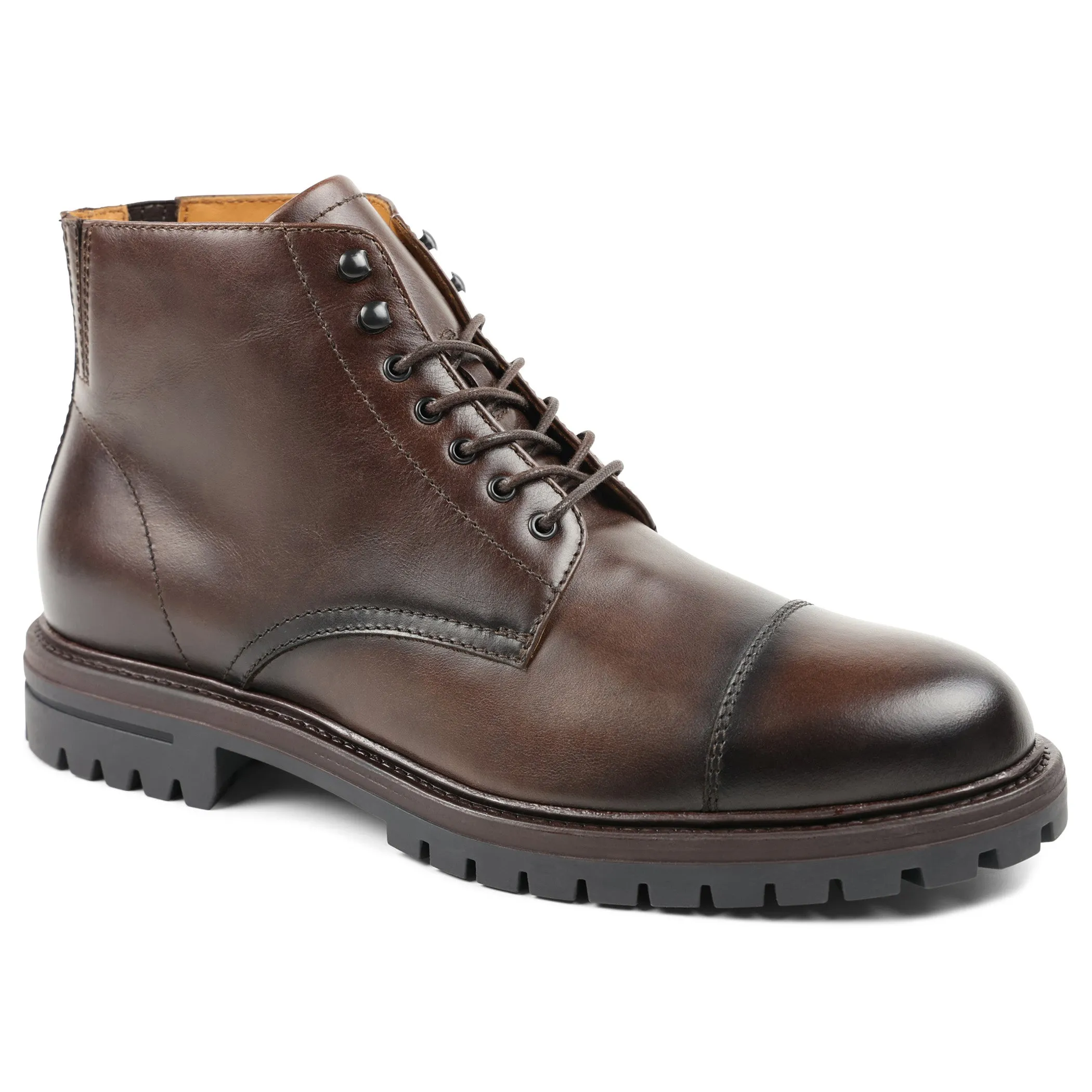 Hollis Cap-Toe Lace-Up Boot - Rust sold by Bruno Magli product image thumbnail 2