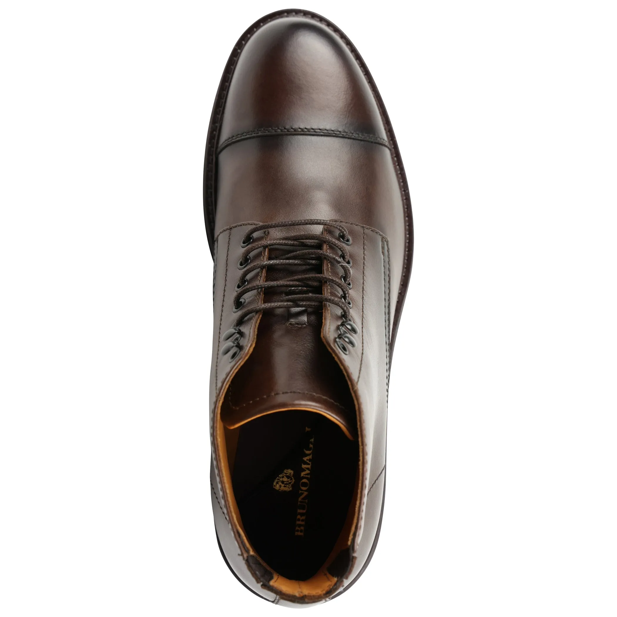 Hollis Cap-Toe Lace-Up Boot - Rust sold by Bruno Magli product image thumbnail 5
