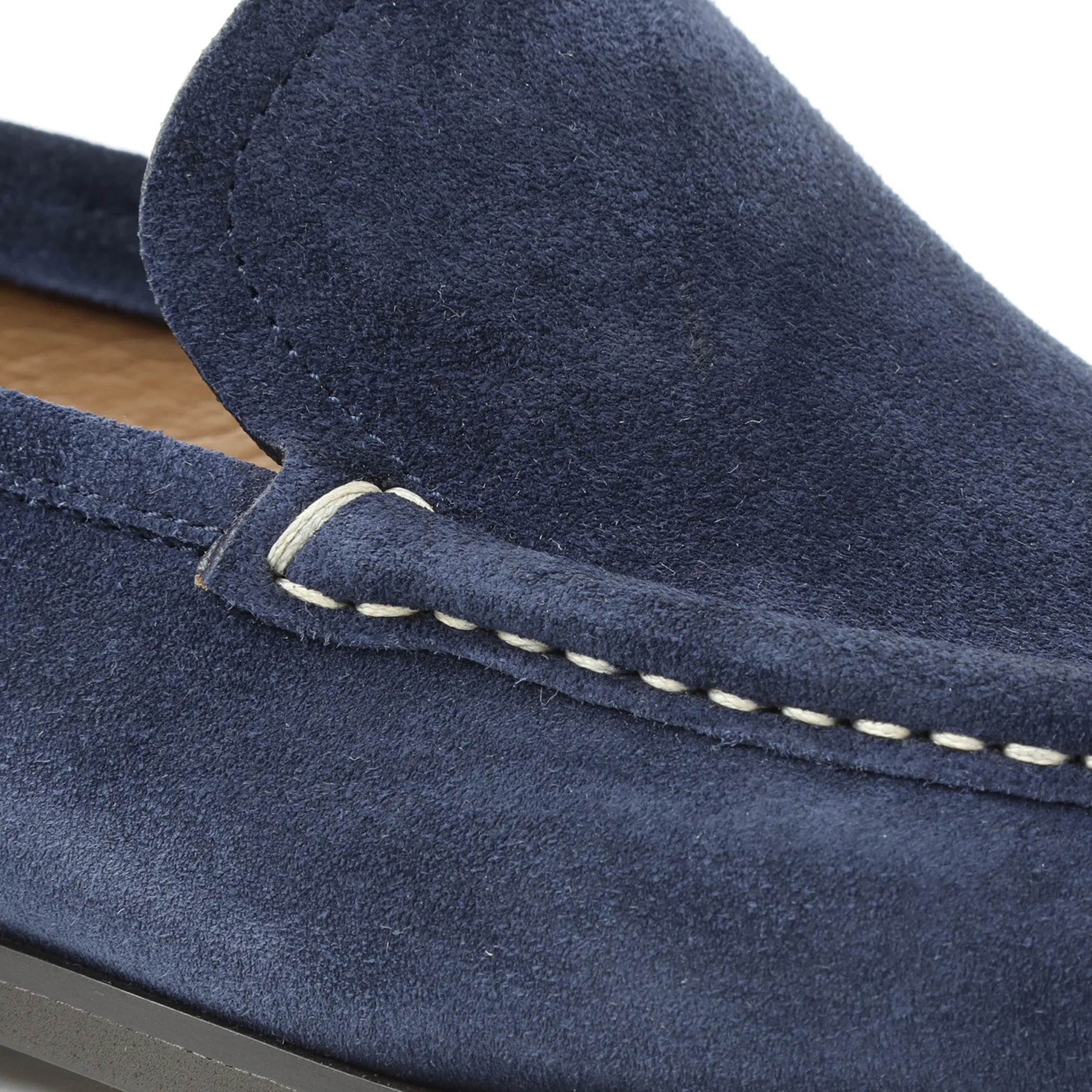 Encino Suede Casual-Vamp Loafer - Navy sold by Bruno Magli product image thumbnail 3