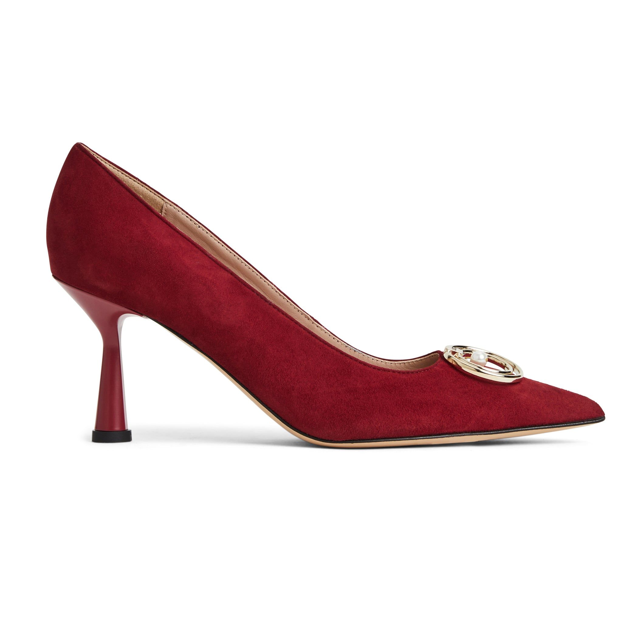 BABETTE CLASSIC SUEDE PUMP-RUBY SUEDE sold by Bruno Magli product image thumbnail 3