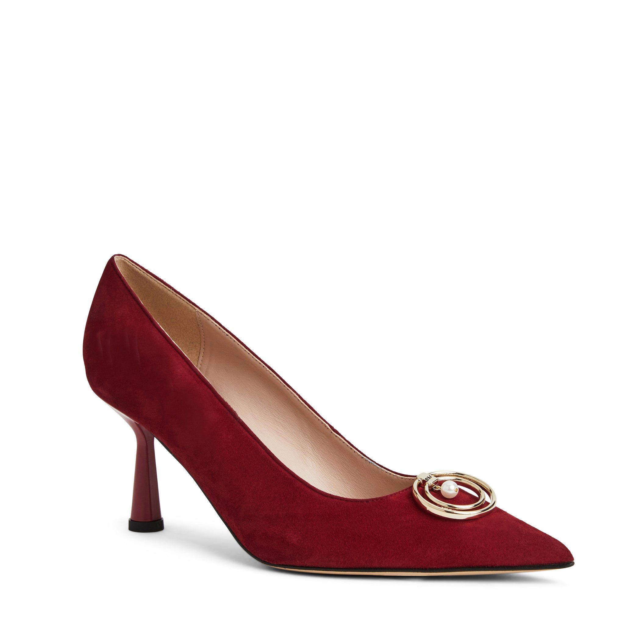 BABETTE CLASSIC SUEDE PUMP-RUBY SUEDE sold by Bruno Magli