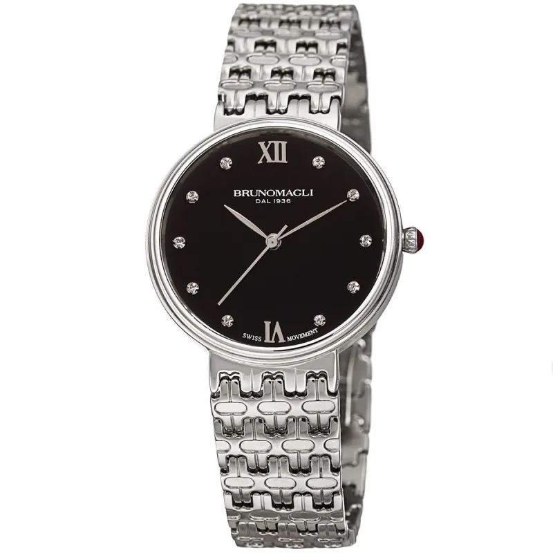 Isabella 1101 Watch, Black Dial sold by Bruno Magli