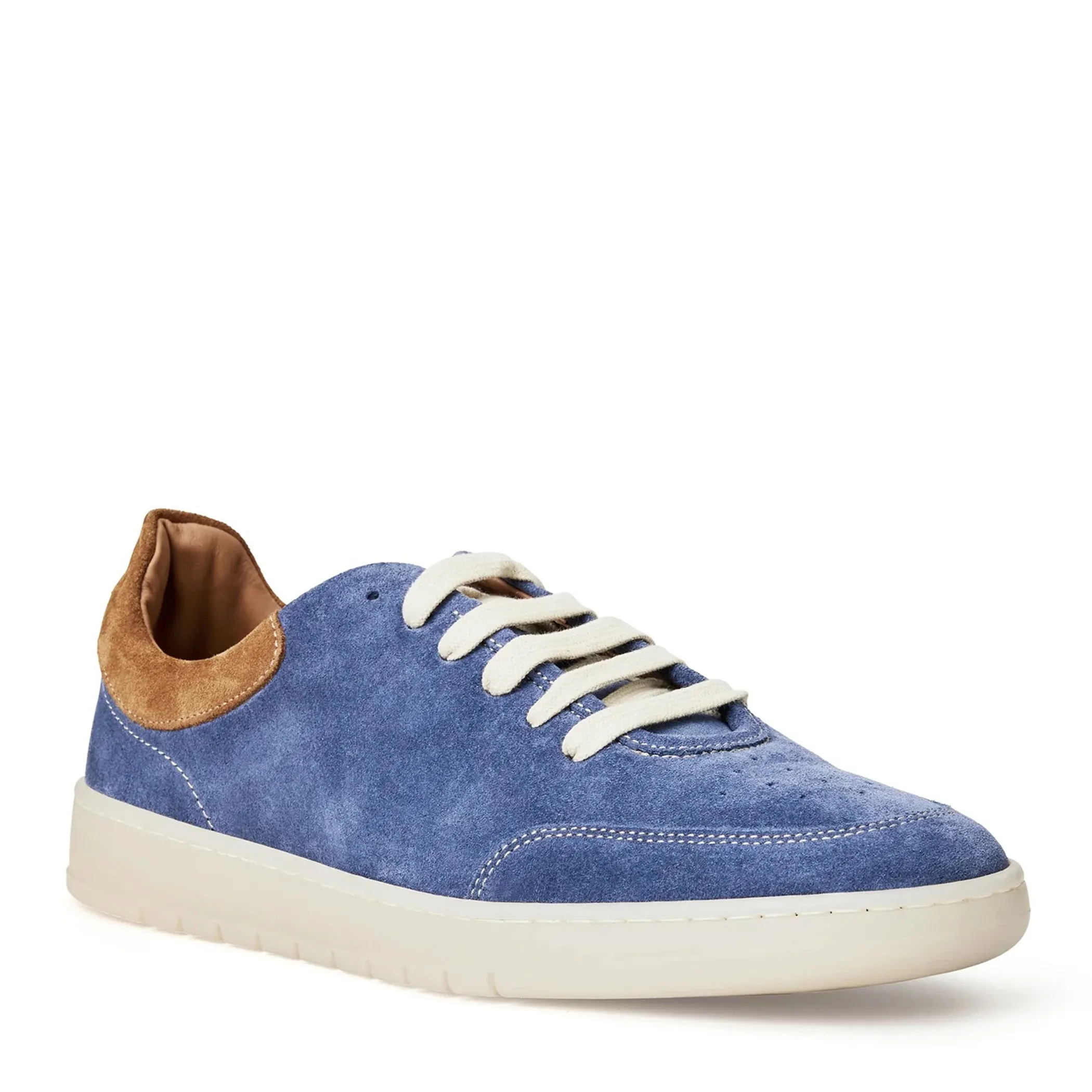 SAVIO SUEDE LACE-UP SNEAKER-LIGHT BLUE sold by Bruno Magli