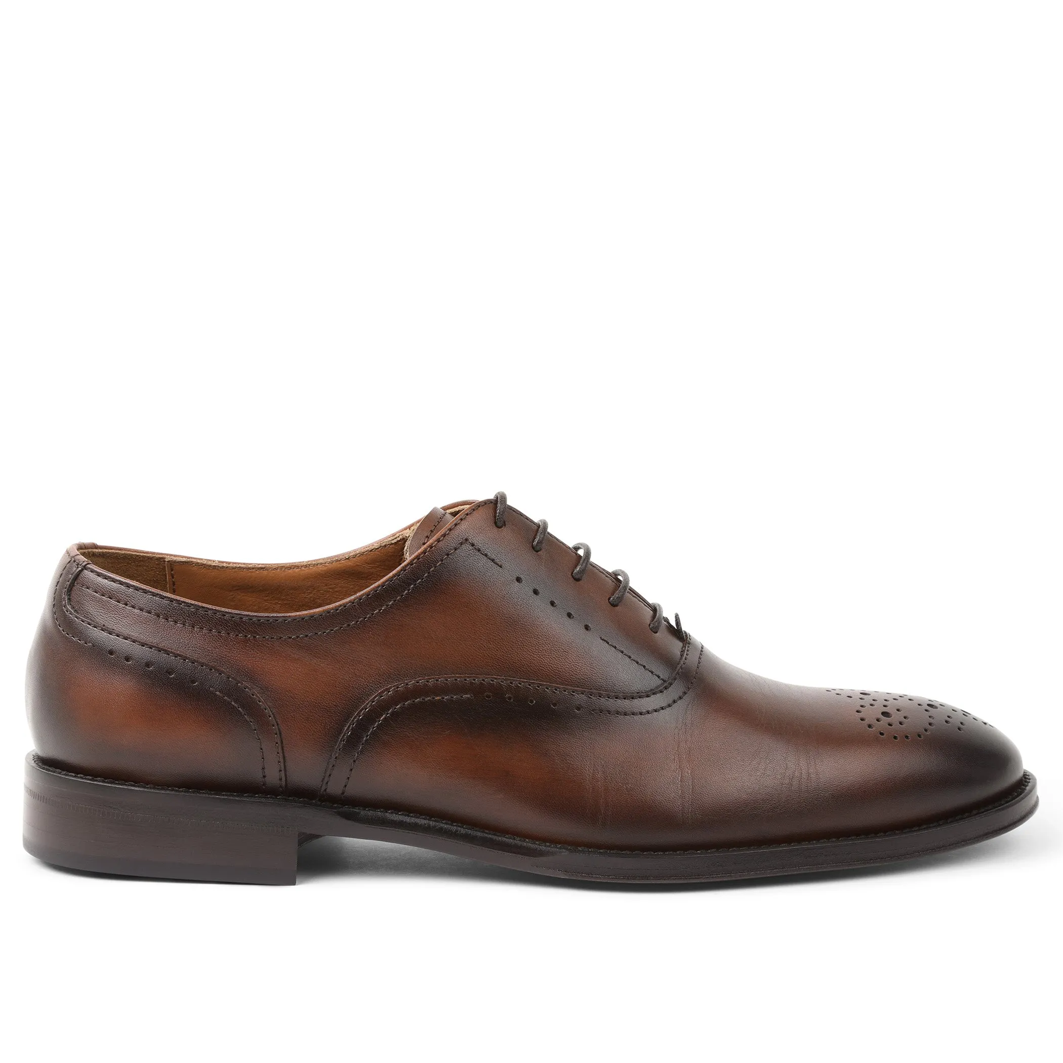 Arno Plain-Toe Balmoral Oxford - Cognac sold by Bruno Magli product image thumbnail 2