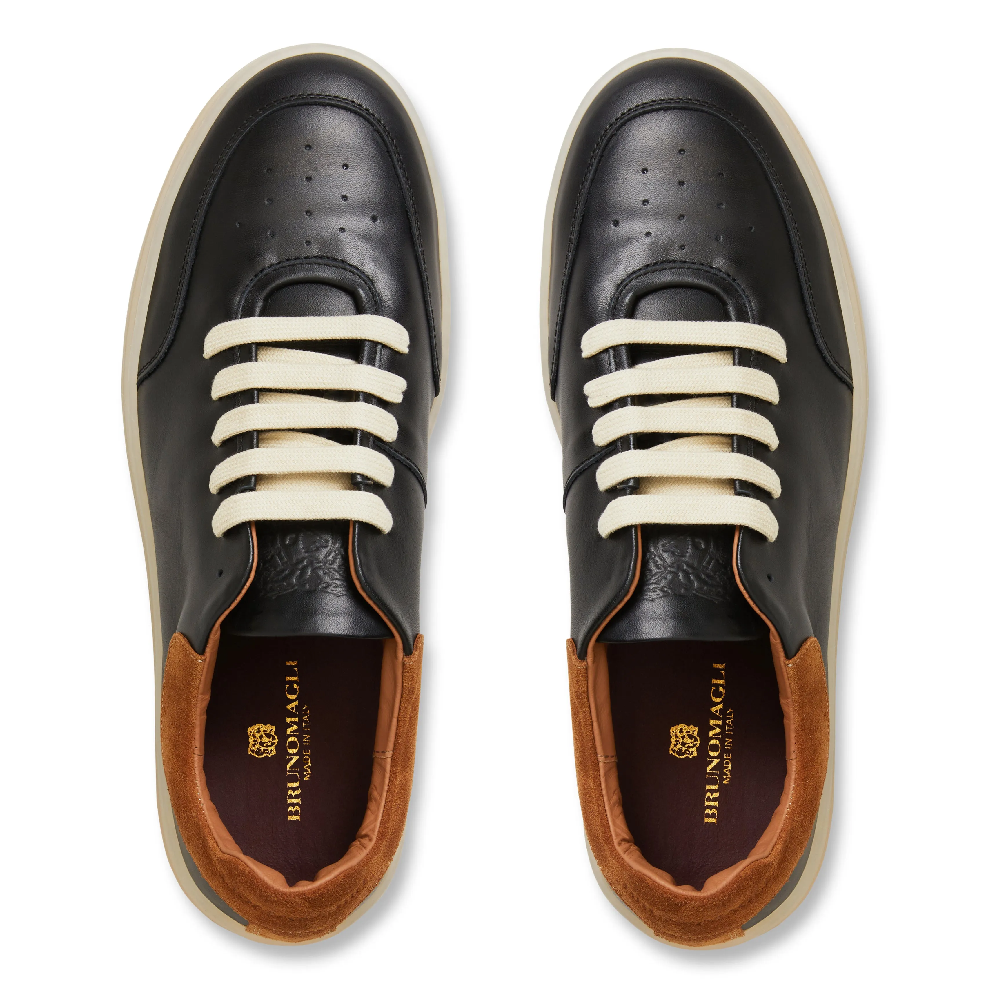 SAVIO LEATHER LACE-UP SNEAKER -BLACK sold by Bruno Magli product image thumbnail 4