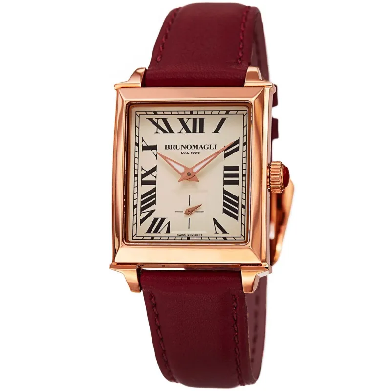 Valentina 1061 Watch, Merlot Red Strap sold by Bruno Magli