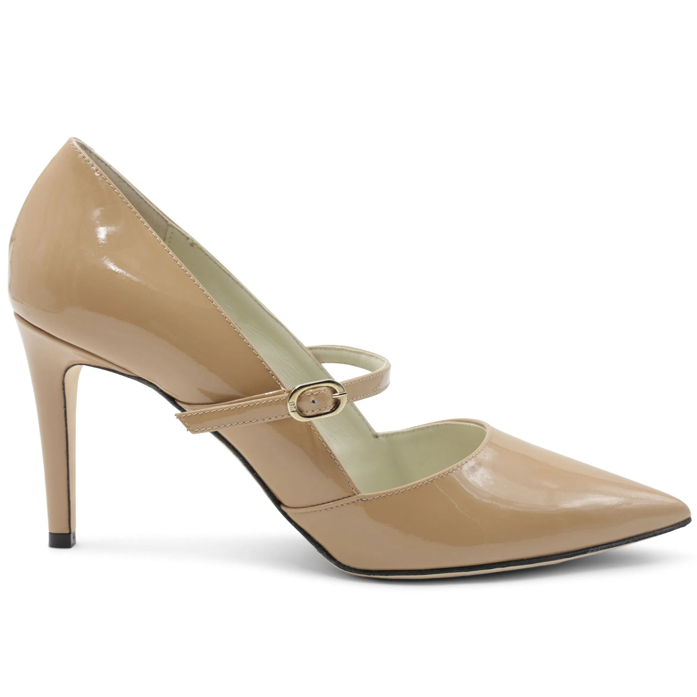 Gemma Mary-Jane Leather Pump - Honey Patent sold by Bruno Magli product image thumbnail 2