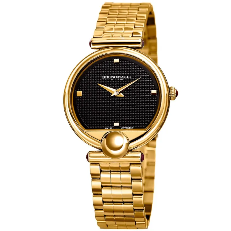 Miranda 1022 Watch, Black Dial sold by Bruno Magli