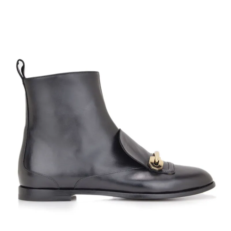 Monica Leather Boot - Black Leather sold by Bruno Magli