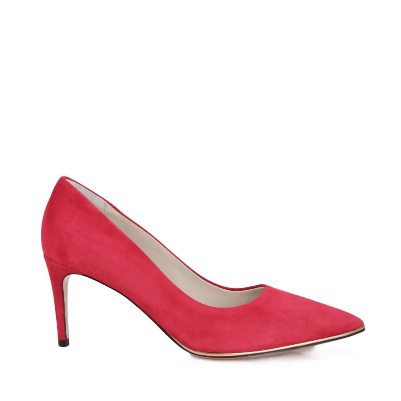 Galena Suede Pump  - Red Suede - Online Exclusive sold by Bruno Magli