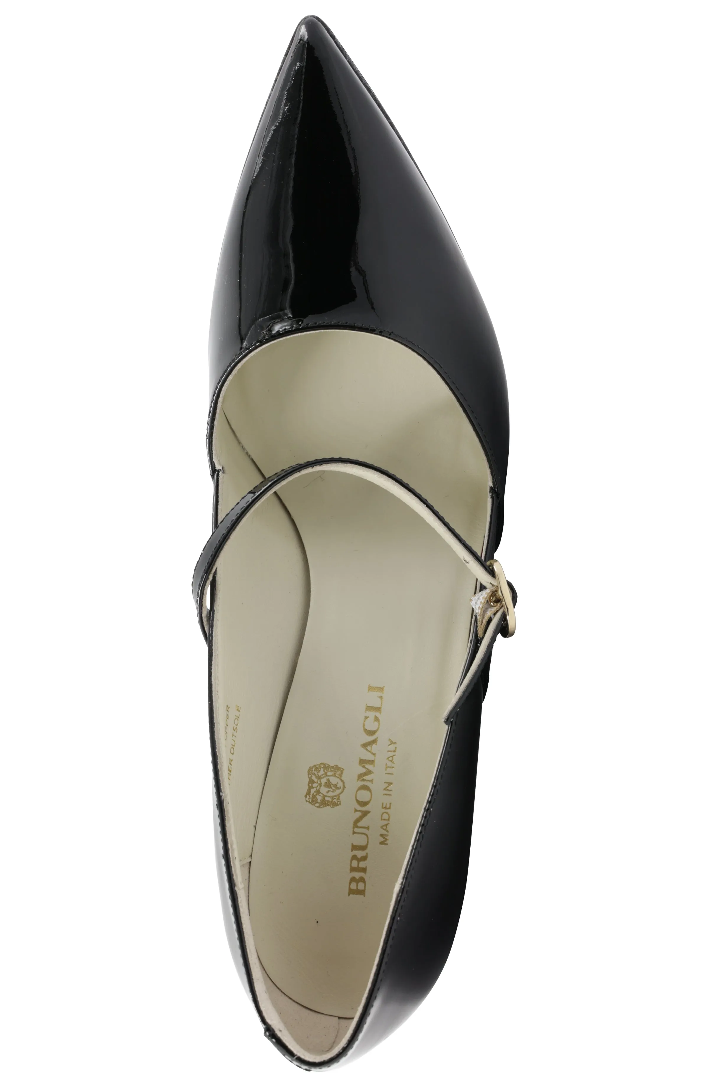 Gemma Mary-Jane Leather Pump - Black Patent sold by Bruno Magli product image thumbnail 5