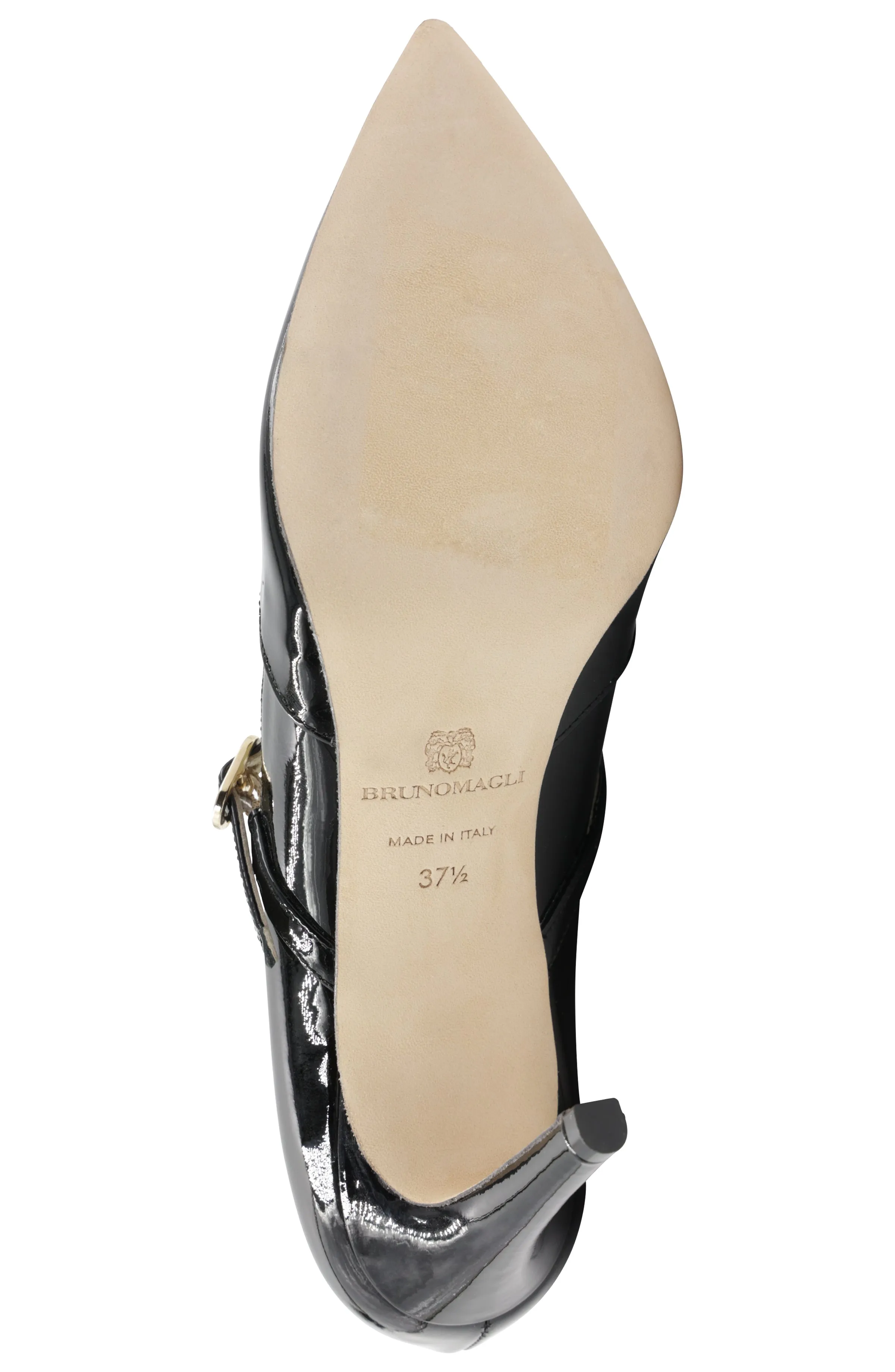 Gemma Mary-Jane Leather Pump - Black Patent sold by Bruno Magli product image thumbnail 4