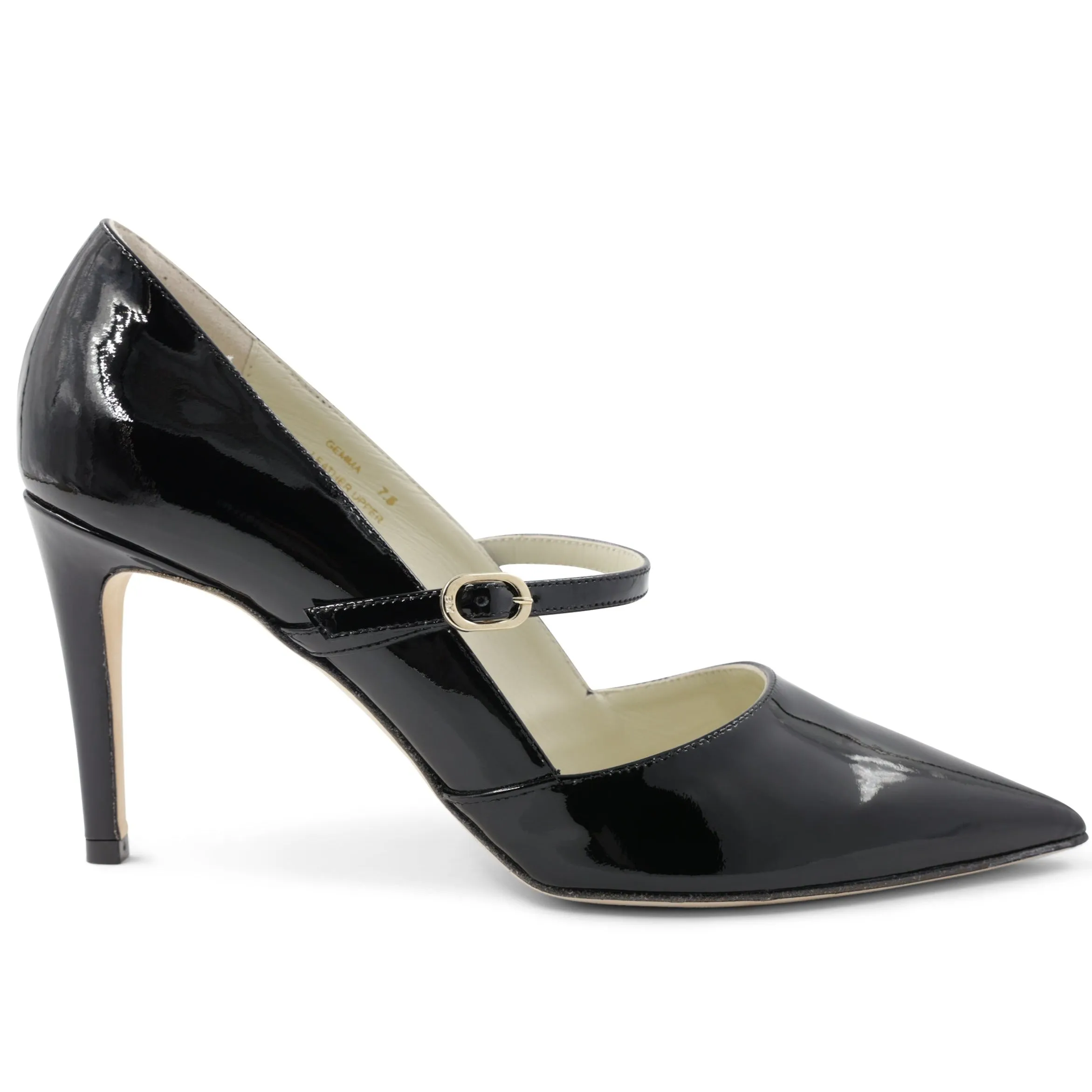 Gemma Mary-Jane Leather Pump - Black Patent sold by Bruno Magli product image thumbnail 2