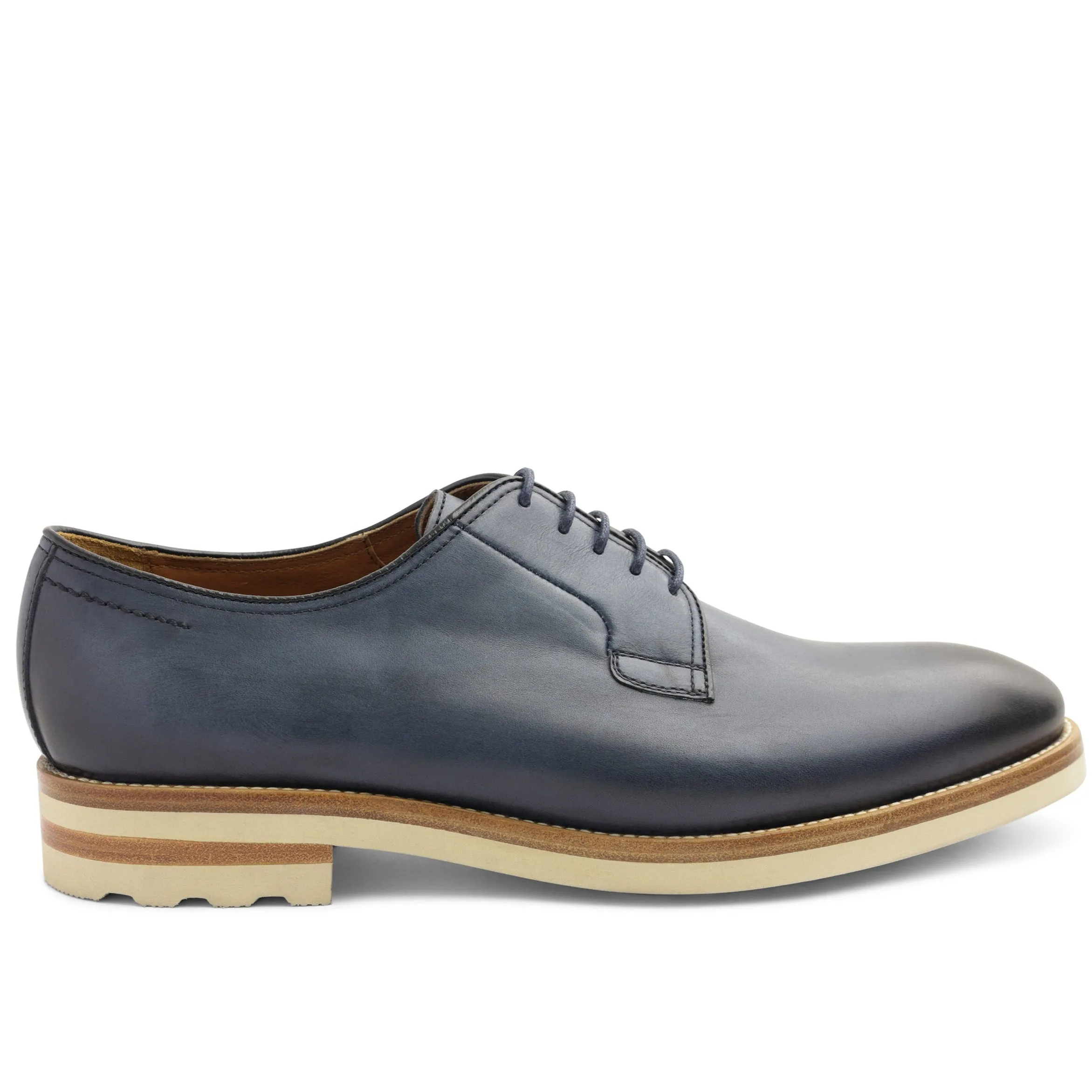 Viterbo Plain Toe Leather Derby - Blue sold by Bruno Magli product image thumbnail 2