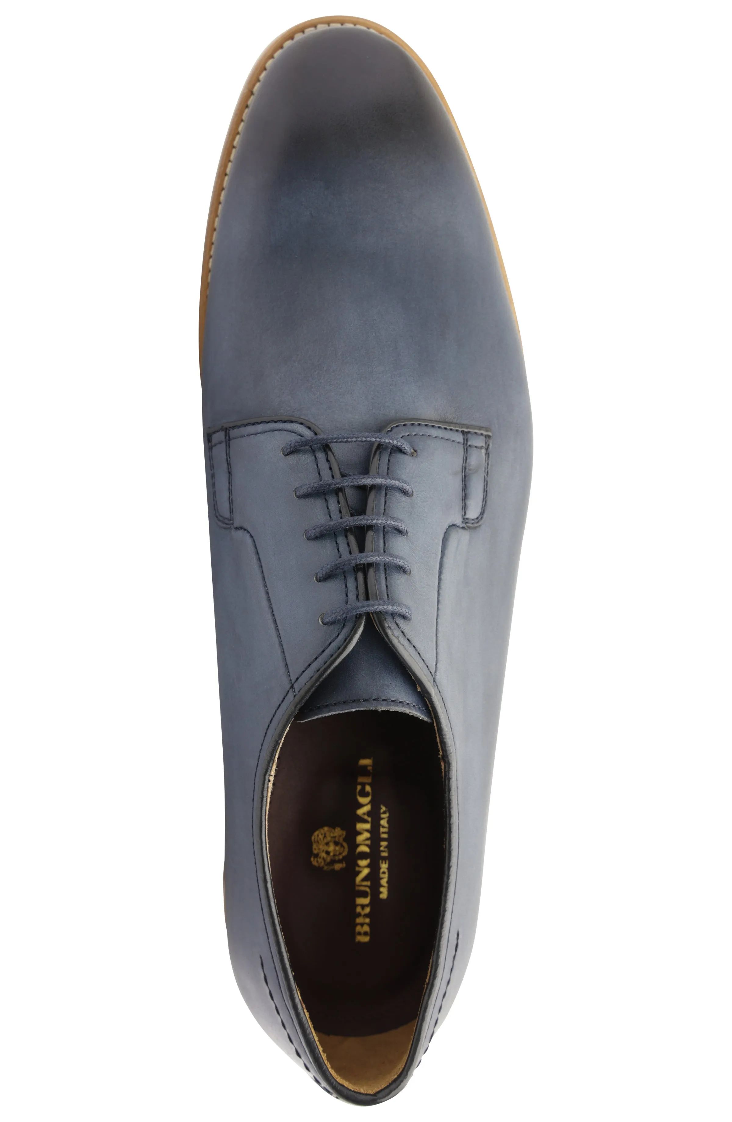 Viterbo Plain Toe Leather Derby - Blue sold by Bruno Magli product image thumbnail 5