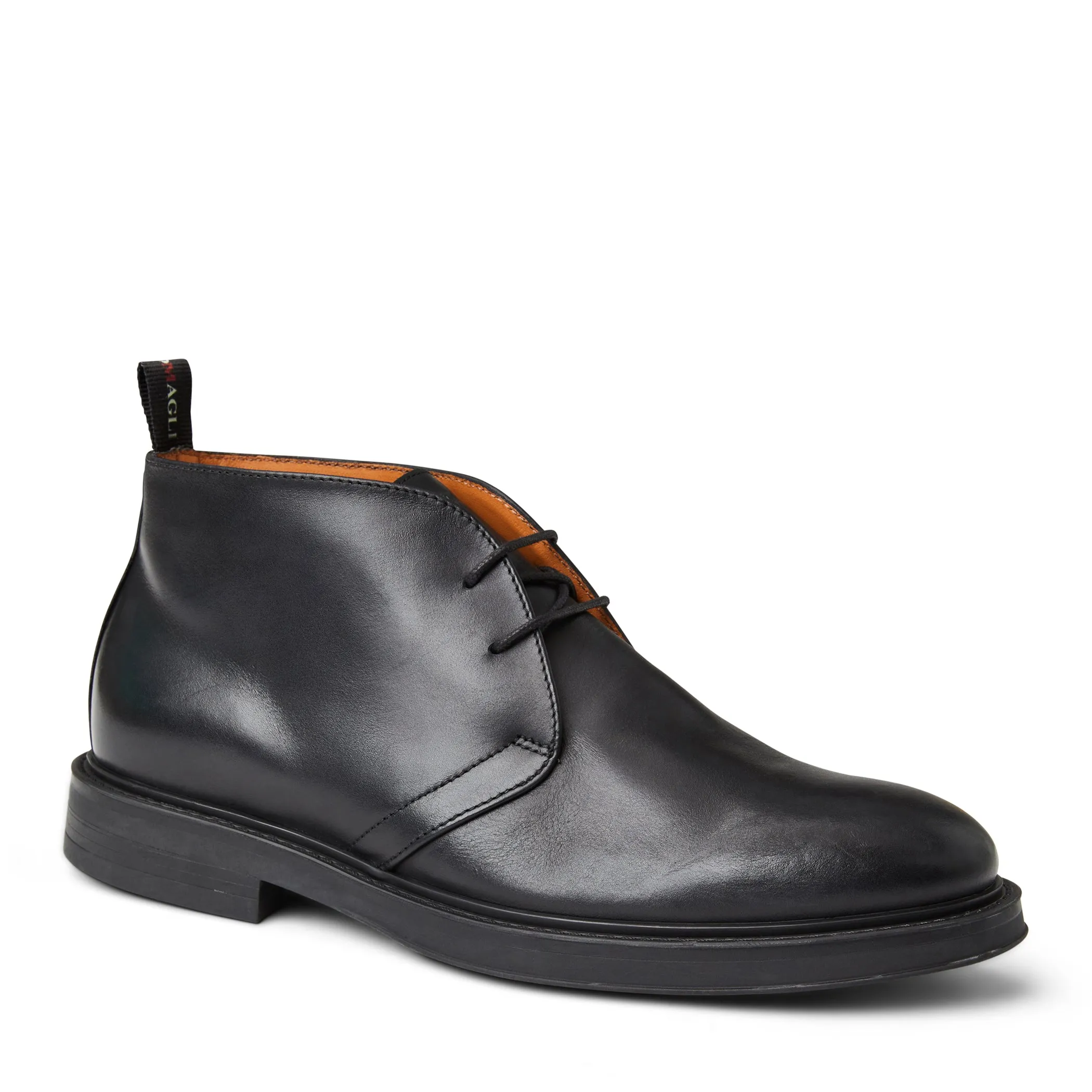 Taddeo Classic Chukka leather Boot-Black sold by Bruno Magli