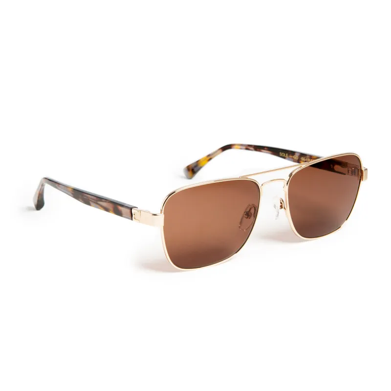 Sole Aviator Sunglasses - Gold sold by Bruno Magli