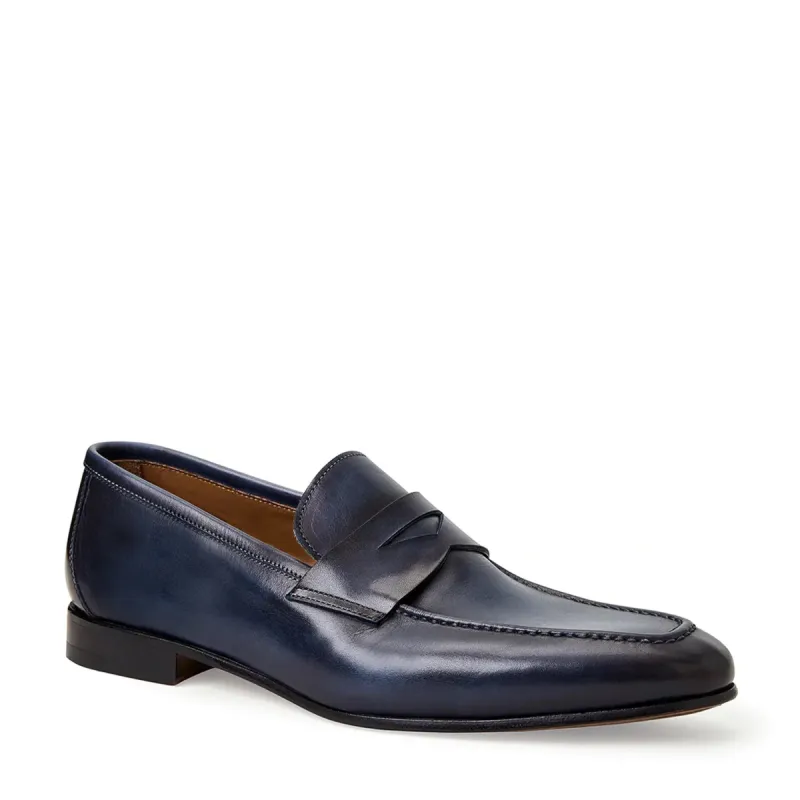 MANFREDO SLIP-ON LOAFER-NAVY sold by Bruno Magli
