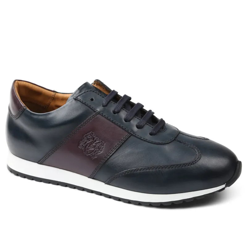 Elliot Jogger Lace-Up Oxford Sneaker - Navy sold by Bruno Magli