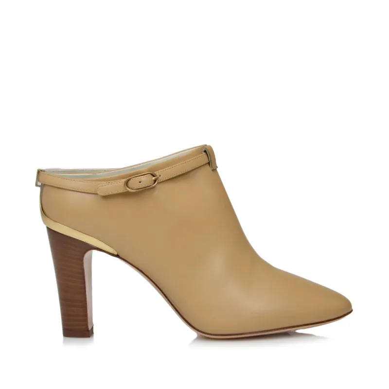 Vivian Heeled Mule Clog - Vanilla Leather - Online Exclusive made by Bruno Magli