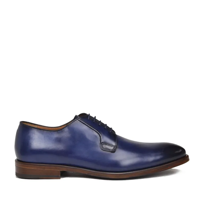Romeo lace up - Blue Leather sold by Bruno Magli