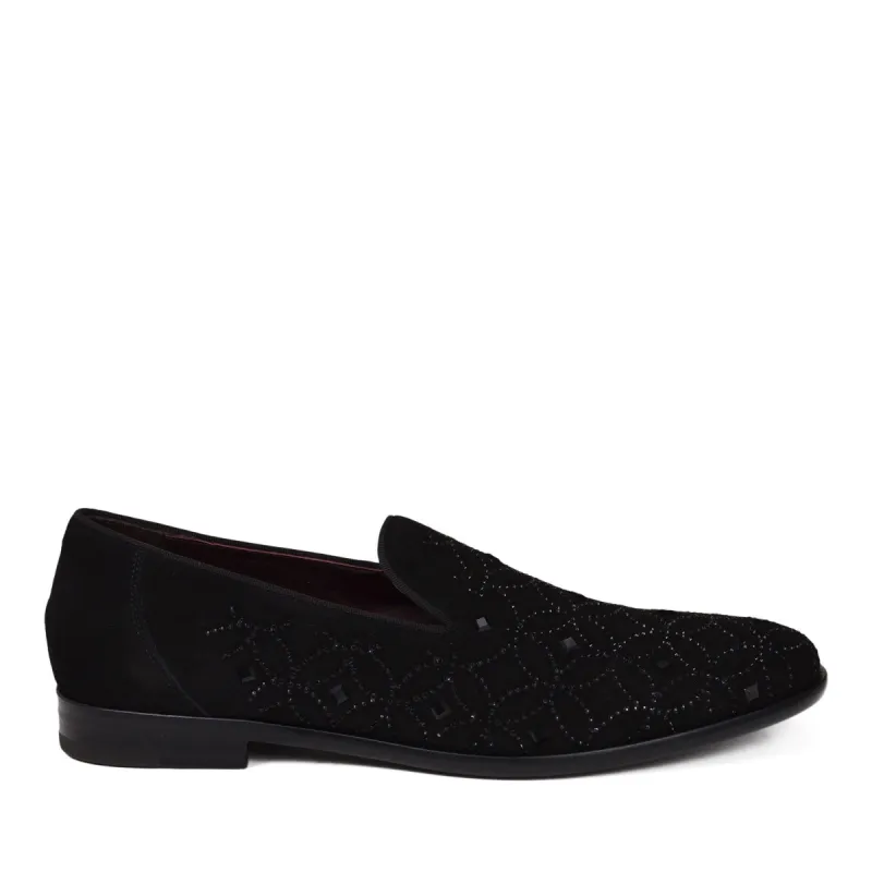 Picasso Murano Suede Slip-On - Black Suede sold by Bruno Magli