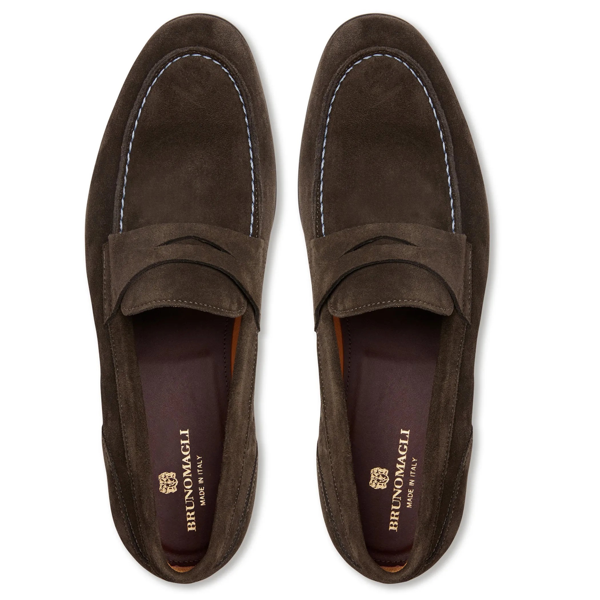 Silas Suede Loafer-Dark Brown sold by Bruno Magli product image thumbnail 5