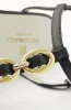 Marina Leather Embellished Thong Sandal - Black sold by Bruno Magli
