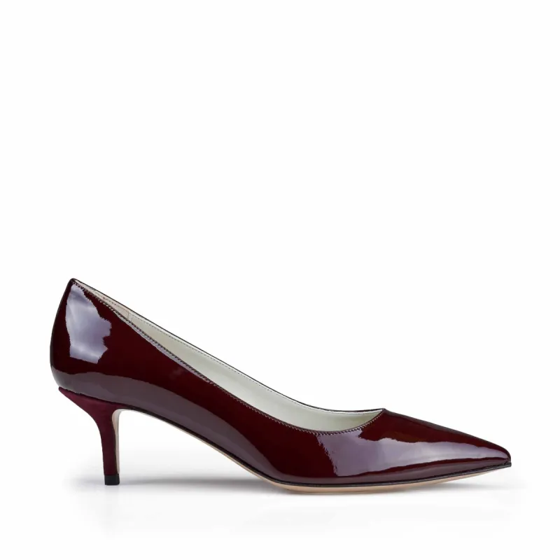 Perla Patent Leather Pump  - Wine Patent - Online Exclusive sold by Bruno Magli