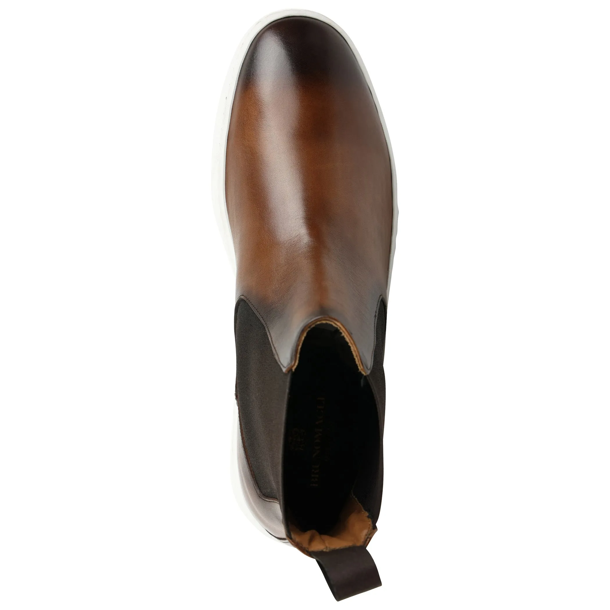 Romeo Twin-Gore Slip-On Chelsea Boot - Cognac sold by Bruno Magli product image thumbnail 4