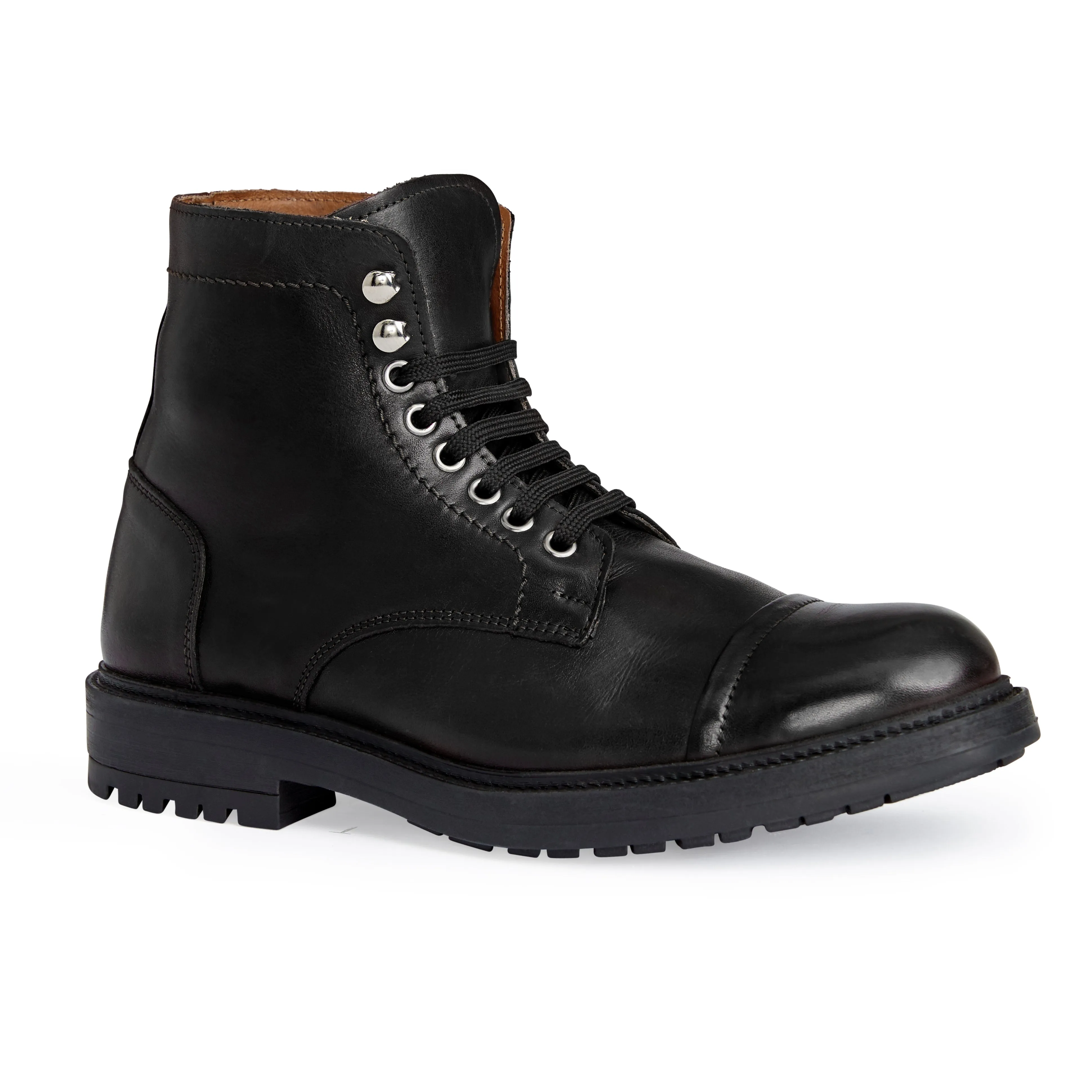 Costanzo Lace-up Boot- Black sold by Bruno Magli