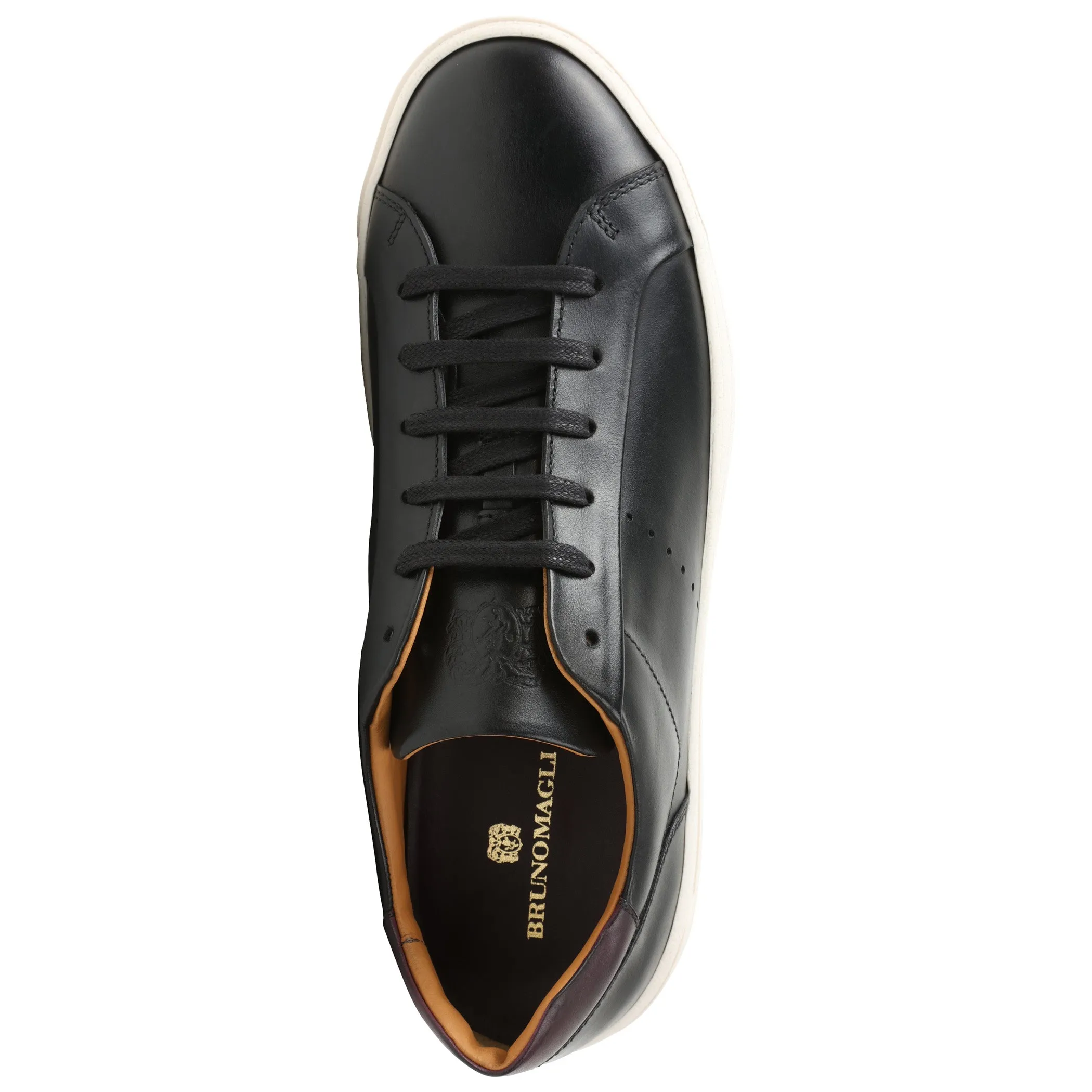 Dante Lace-to-Toe Leather Sneaker - Black sold by Bruno Magli product image thumbnail 5