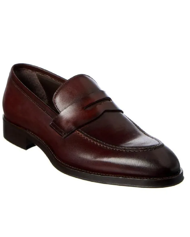 HUDSON Casual M Loafer RUST CALF sold by Bruno Magli