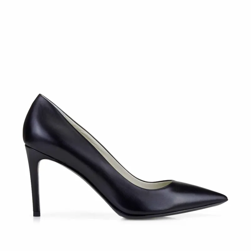 Elisa Leather Pointed-Toe Pump, 3-Inch - Black Leather sold by Bruno Magli