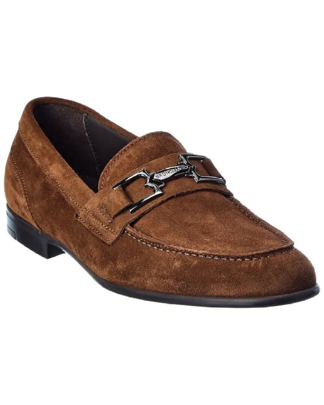 Fermo Note Cognac Suede Loafer sold by Bruno Magli