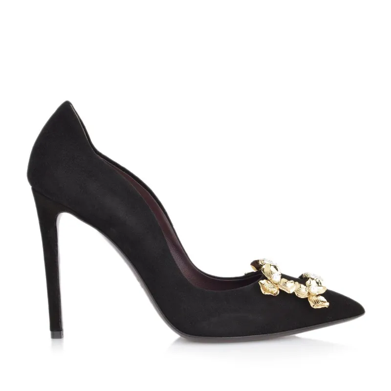 Ave Suede Pump, 4-Inch - Black sold by Bruno Magli