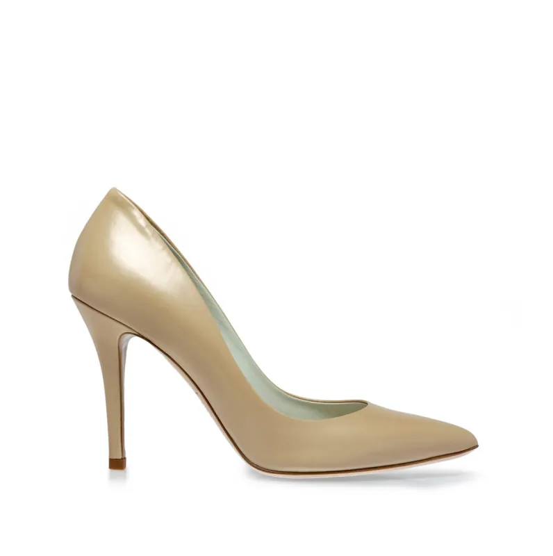 Fosca Pointed-Toe Pump, 3.5-Inch - Nude sold by Bruno Magli