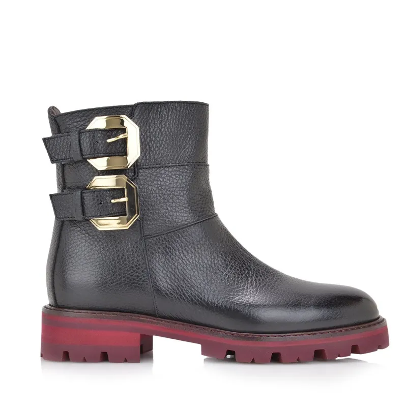 Betta Leather Boot - Black Leather sold by Bruno Magli
