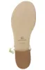 Marina Leather Embellished Thong Sandal - Off White sold by Bruno Magli