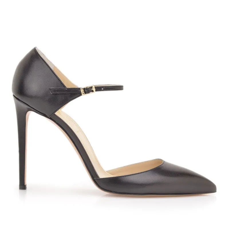Amalia Pump, 4-inch - Black Leather sold by Bruno Magli